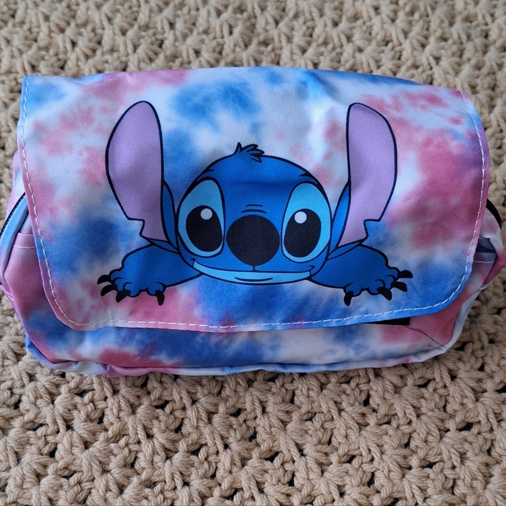 Stitch Kids Accessory Bag - Blue and Pink. Brand New
